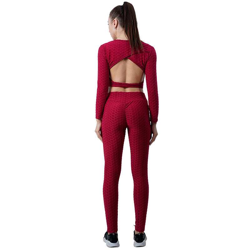 Women's Fashion Casual Exercise Hip Lifting Sport Yoga Suit