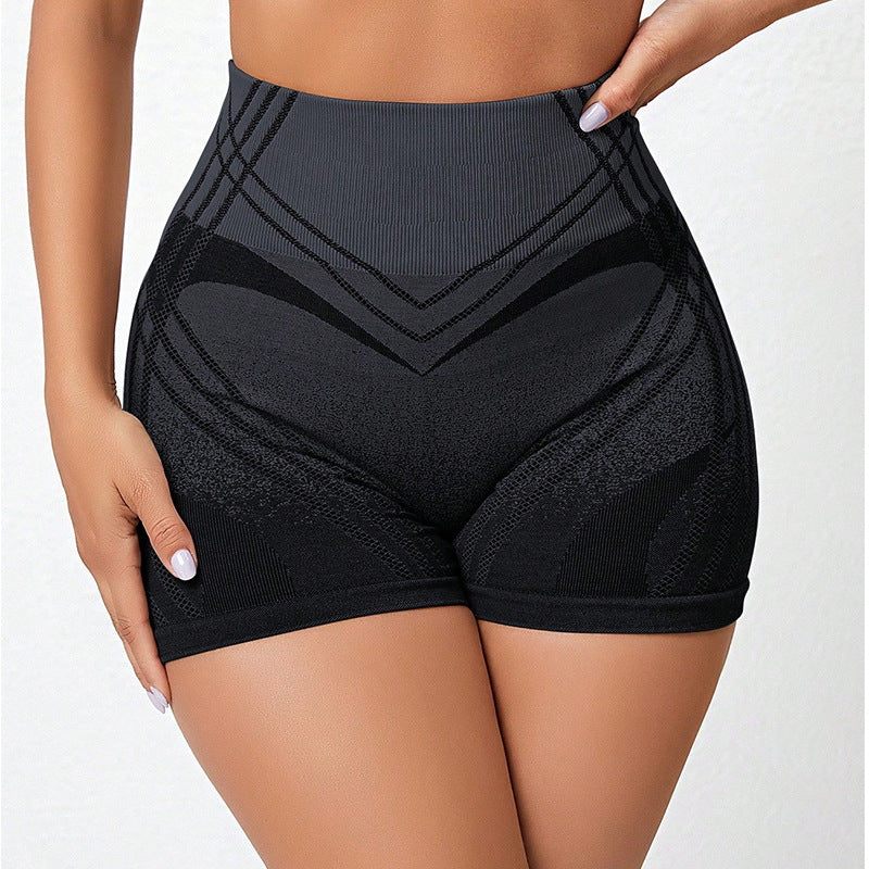 Women's High Waisted Gradient Fitness Shorts